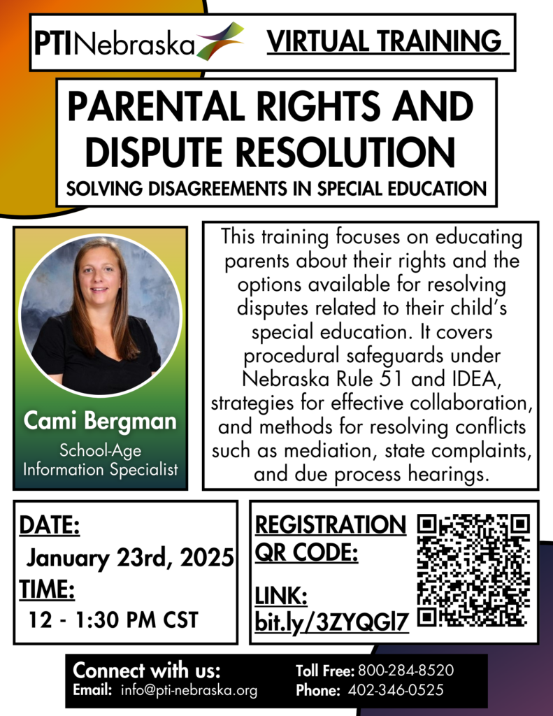 Virtual Training - Parental Rights and Dispute Resolution @ Virtual Zoom Training