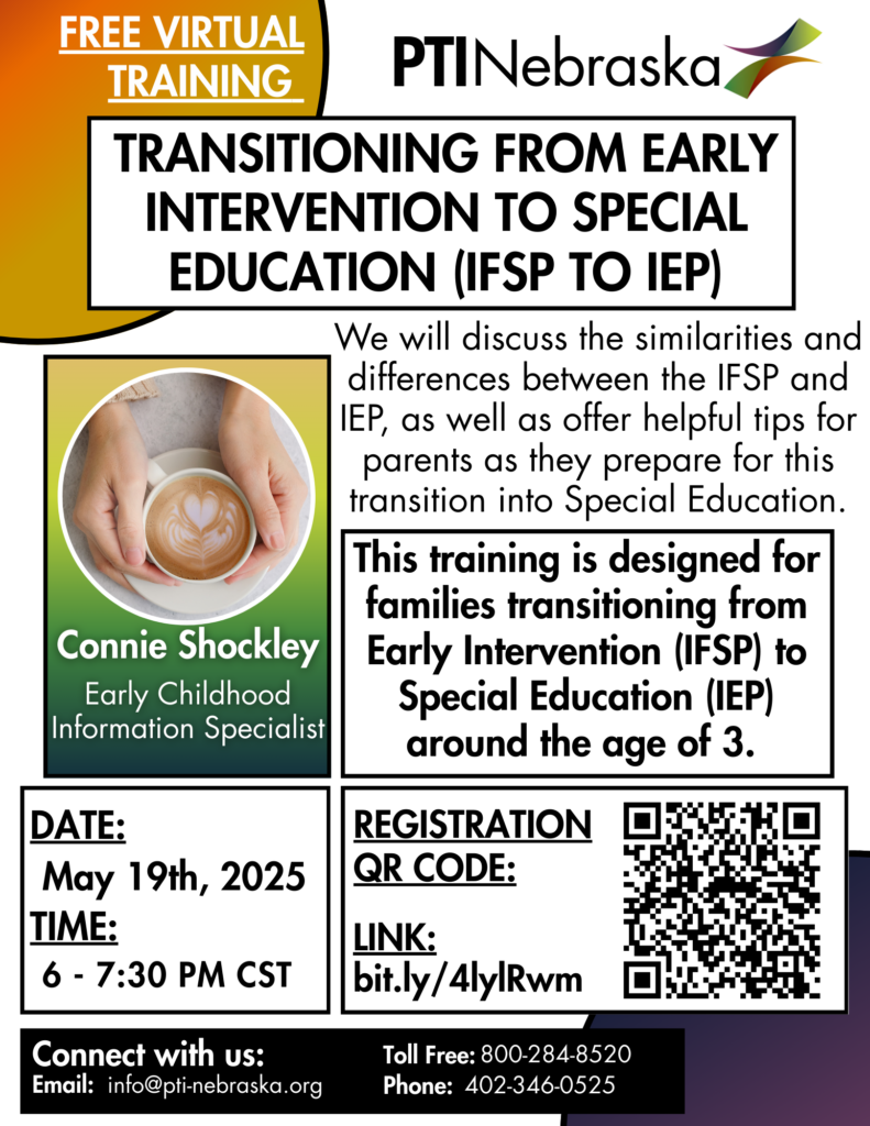 Transitioning from Early Intervention to Special Education (IFSP to IEP): Virtual Training @ Virtual Training